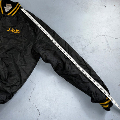 Vintage Pittsburgh Pirates Starter Satin Jacket Nylon 80s Black Chainstitch Duke