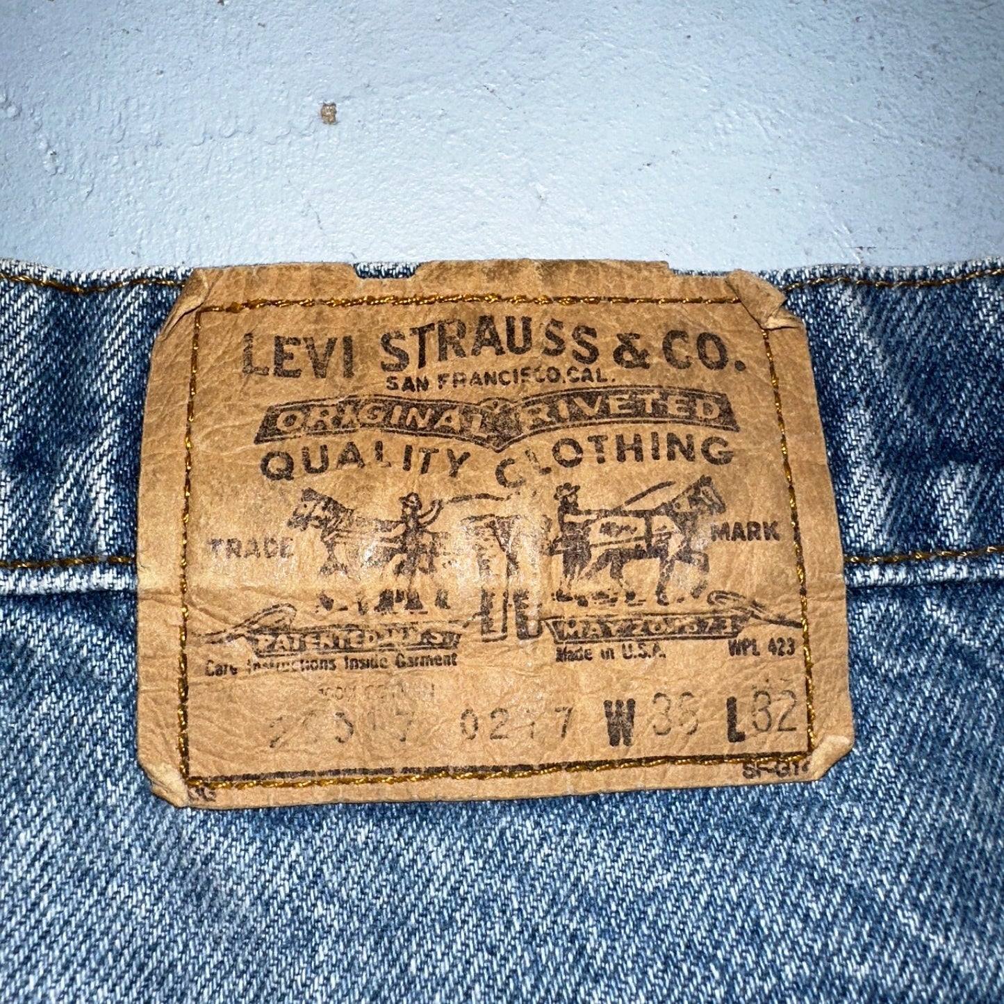 Levis 517 VTG 70s 80s 20517 Bootcut Blue Jeans Size 36x32 USA Orange Tab 33x30