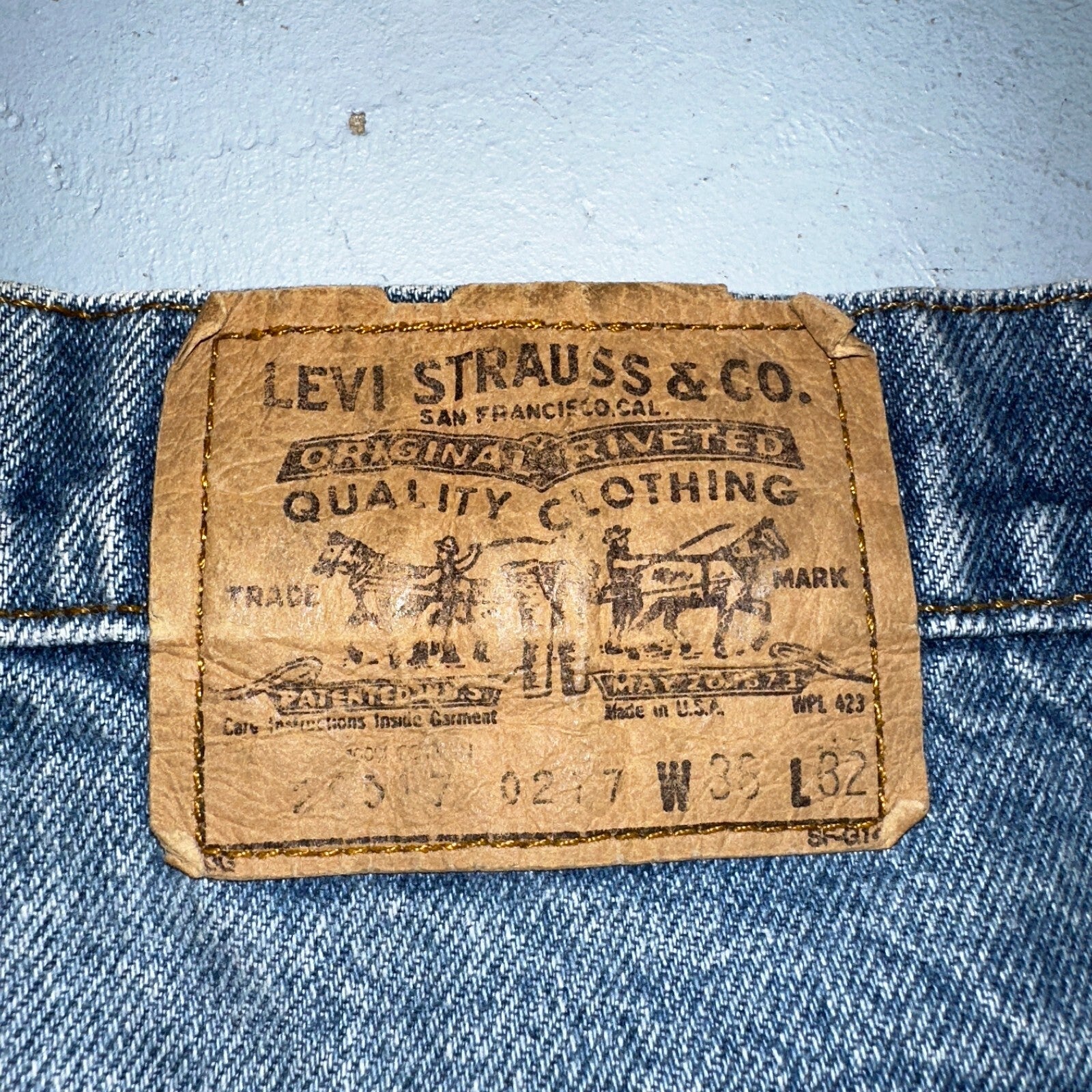 Levis 517 VTG 70s 80s 20517 Bootcut Blue Jeans Size 36x32 USA Orange Tab 33x30
