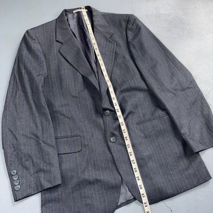 YSL Yves Saint Laurent Vintage Gray Grodin Jacket 38 Blazer Coat France Suit 80s
