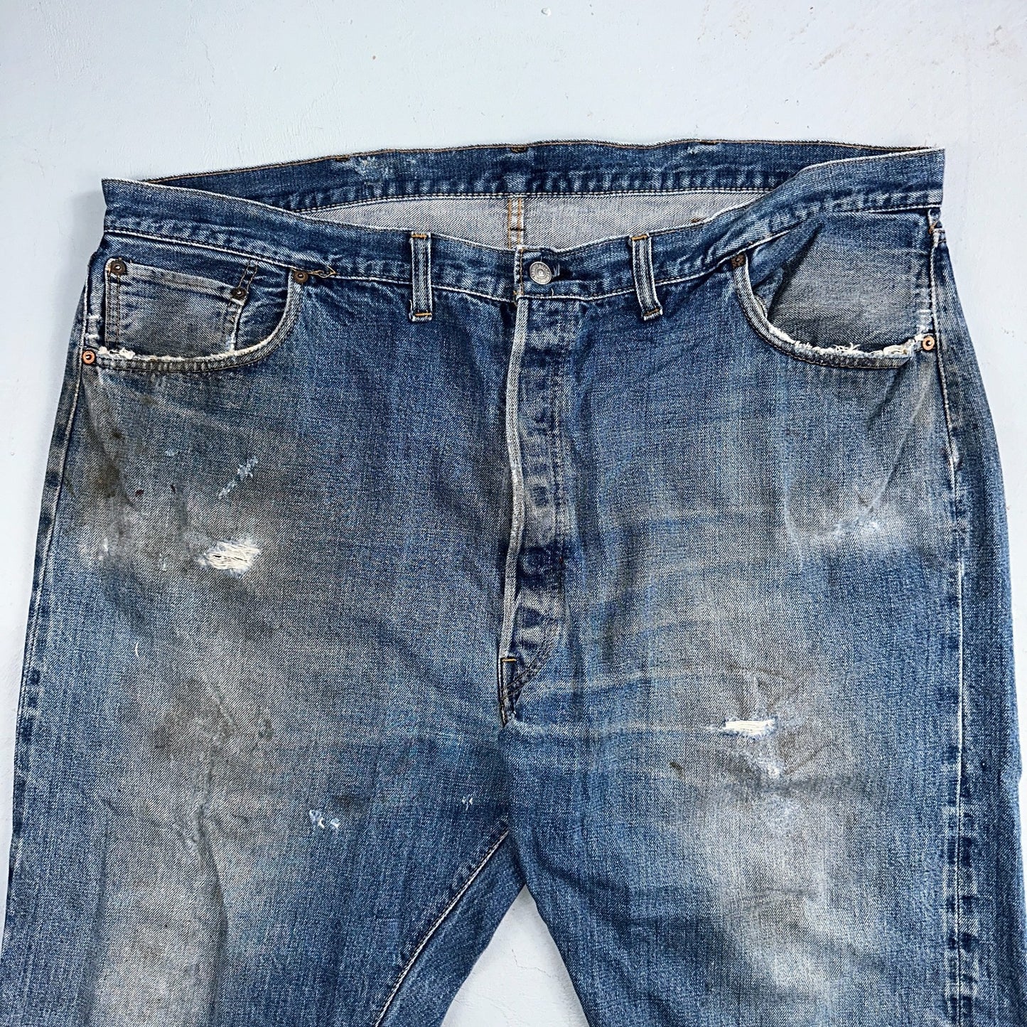 Levis 501 Vintage 70s SS Redline Selvedge USA XX Jeans Med Wash 48x30 Act 44x27
