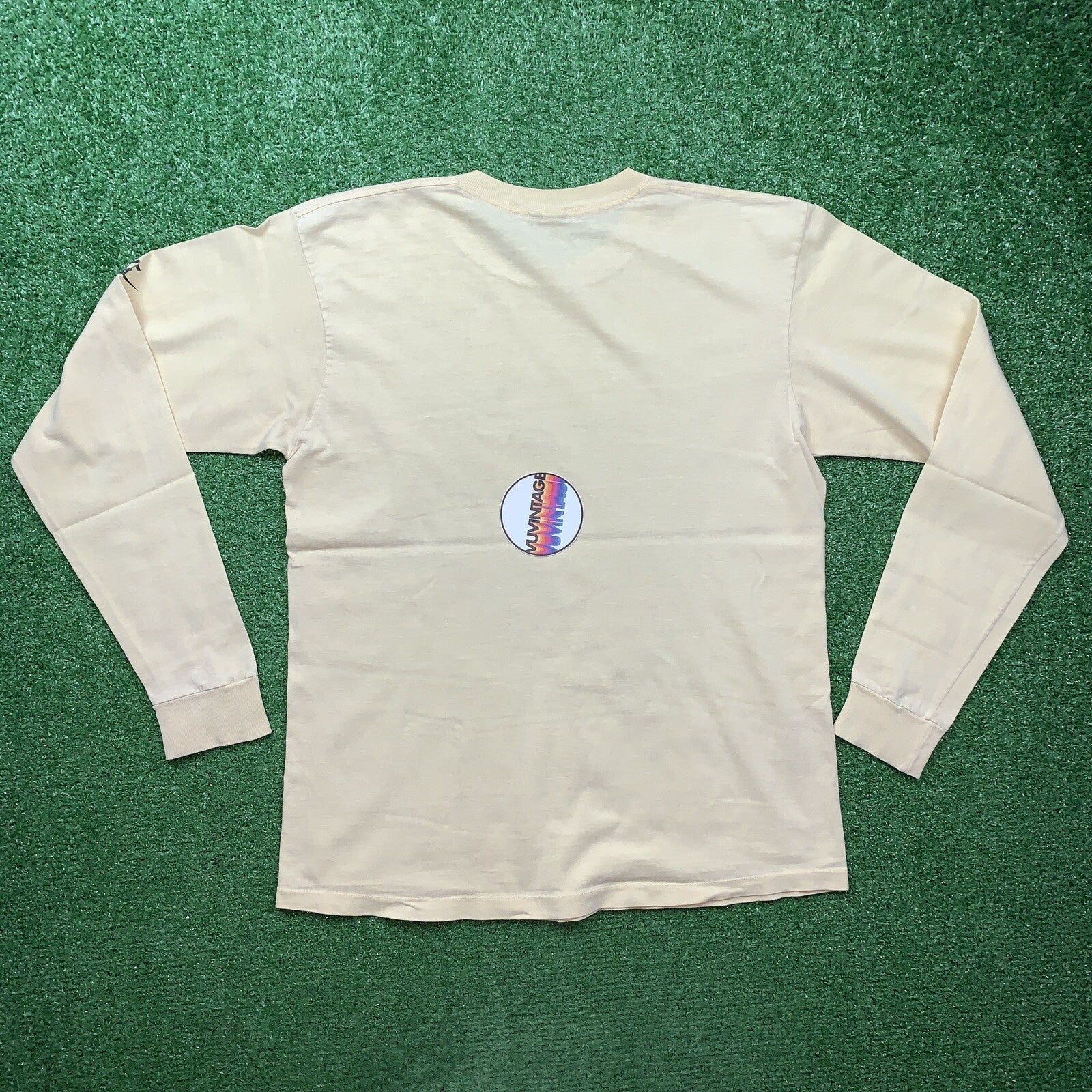 HIKE NIKE 80s Vintage T Shirt OG Rare Grail Geisha Rap Japan Yellow Long Sleeve