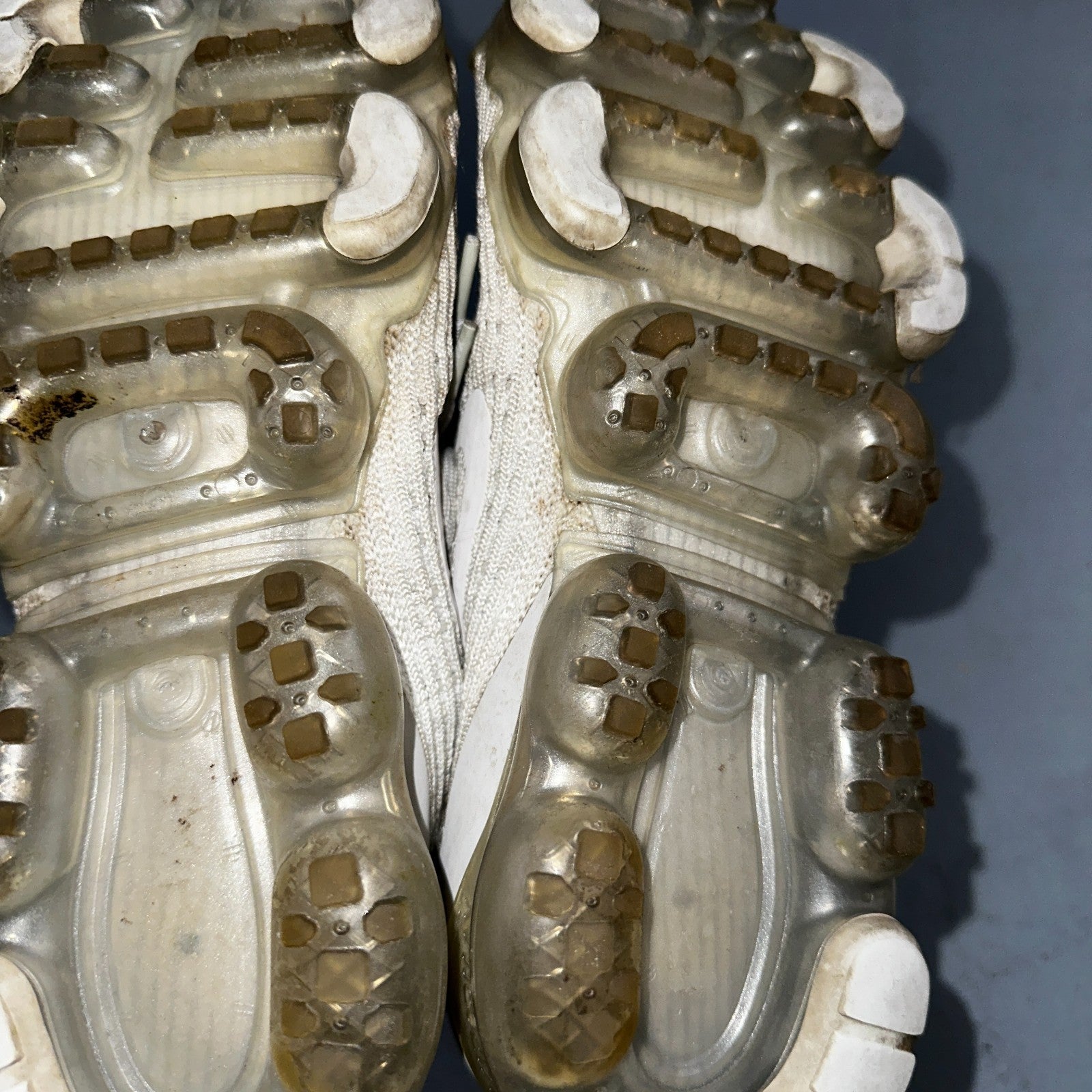 Nike Air VaporMax Flyknit 3 Pure Platinum - Mens Sz 9 - Running White Shoes