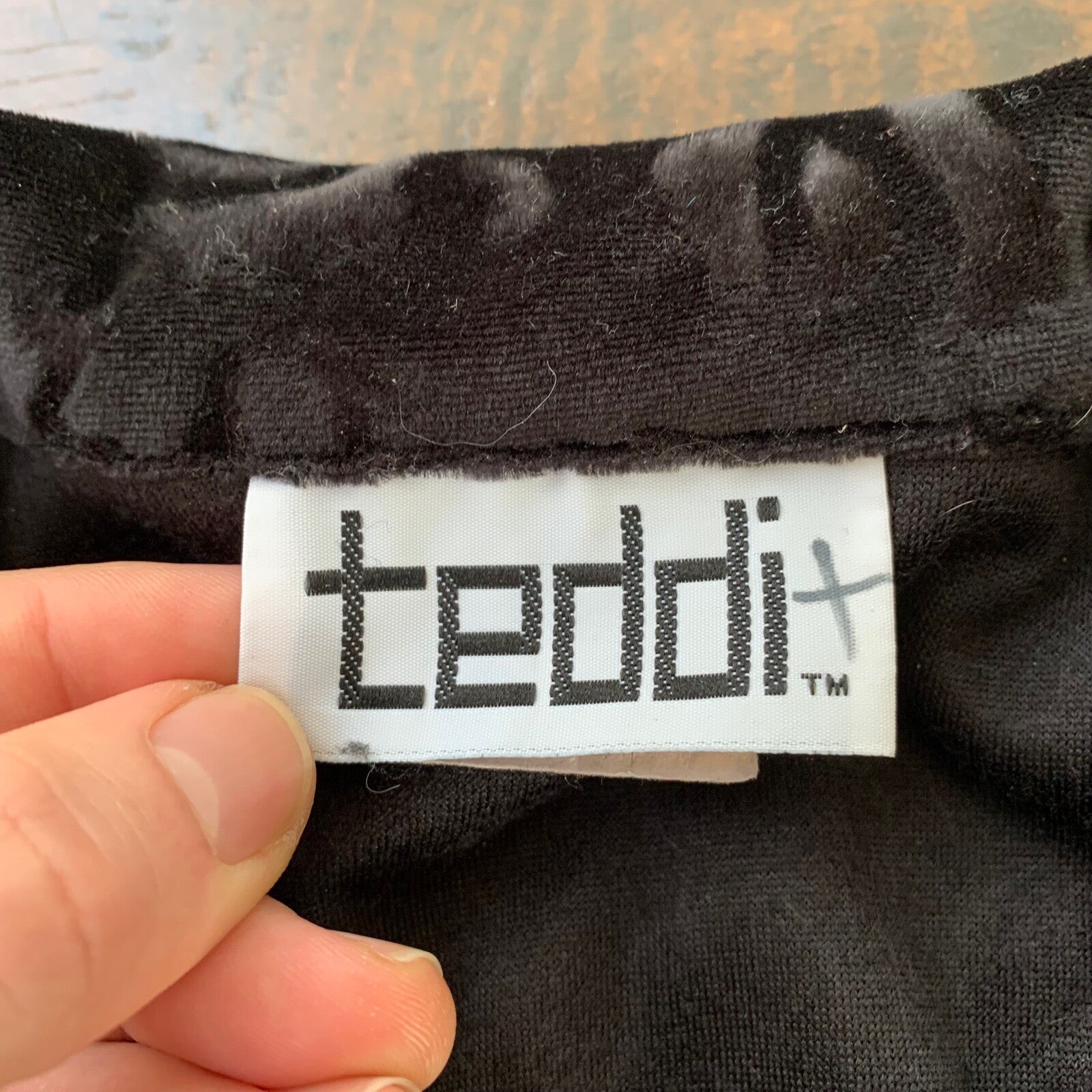 Womens Teddi Zip Up Jacket Size Large L Black Figure 80s 90s USA Cool 