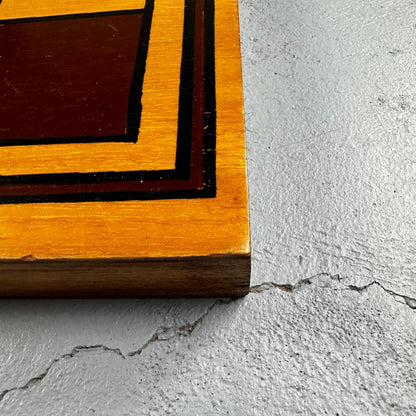 Vintage Drueke Solid Wood Large Chess Board 1960s MCM Grand Rapids 172 16"