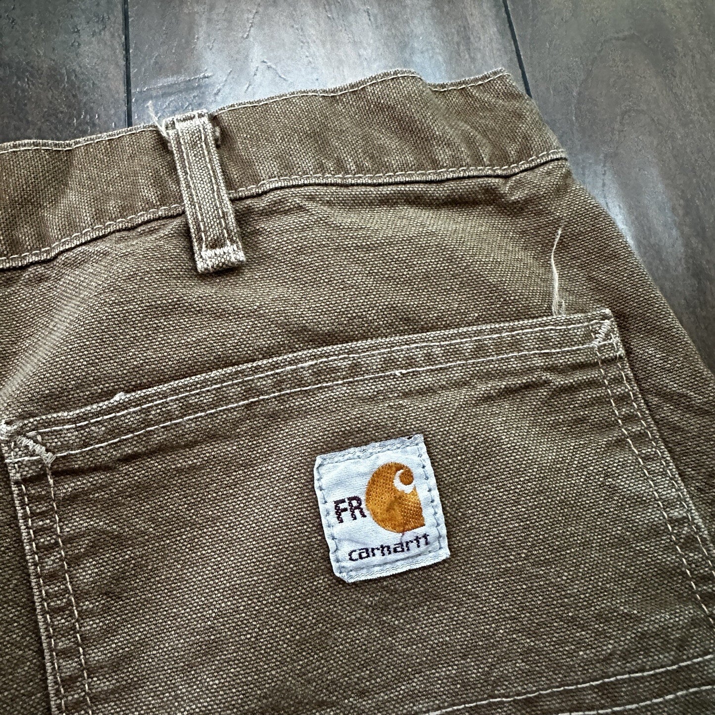 Carhartt Cat 2 FR Flame Resistant Mens 40x34 Utility Work Pants Jeans 38x31 Vtg