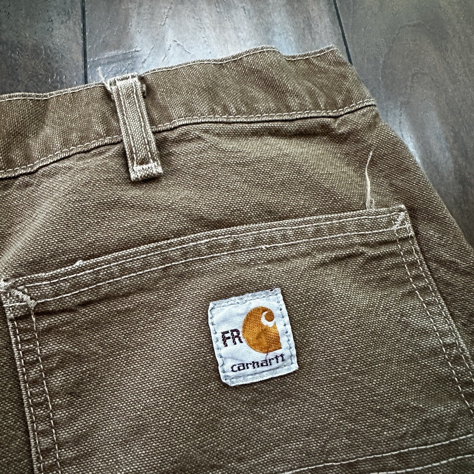 Carhartt Cat 2 FR Flame Resistant Mens 40x34 Utility Work Pants Jeans 38x31 Vtg