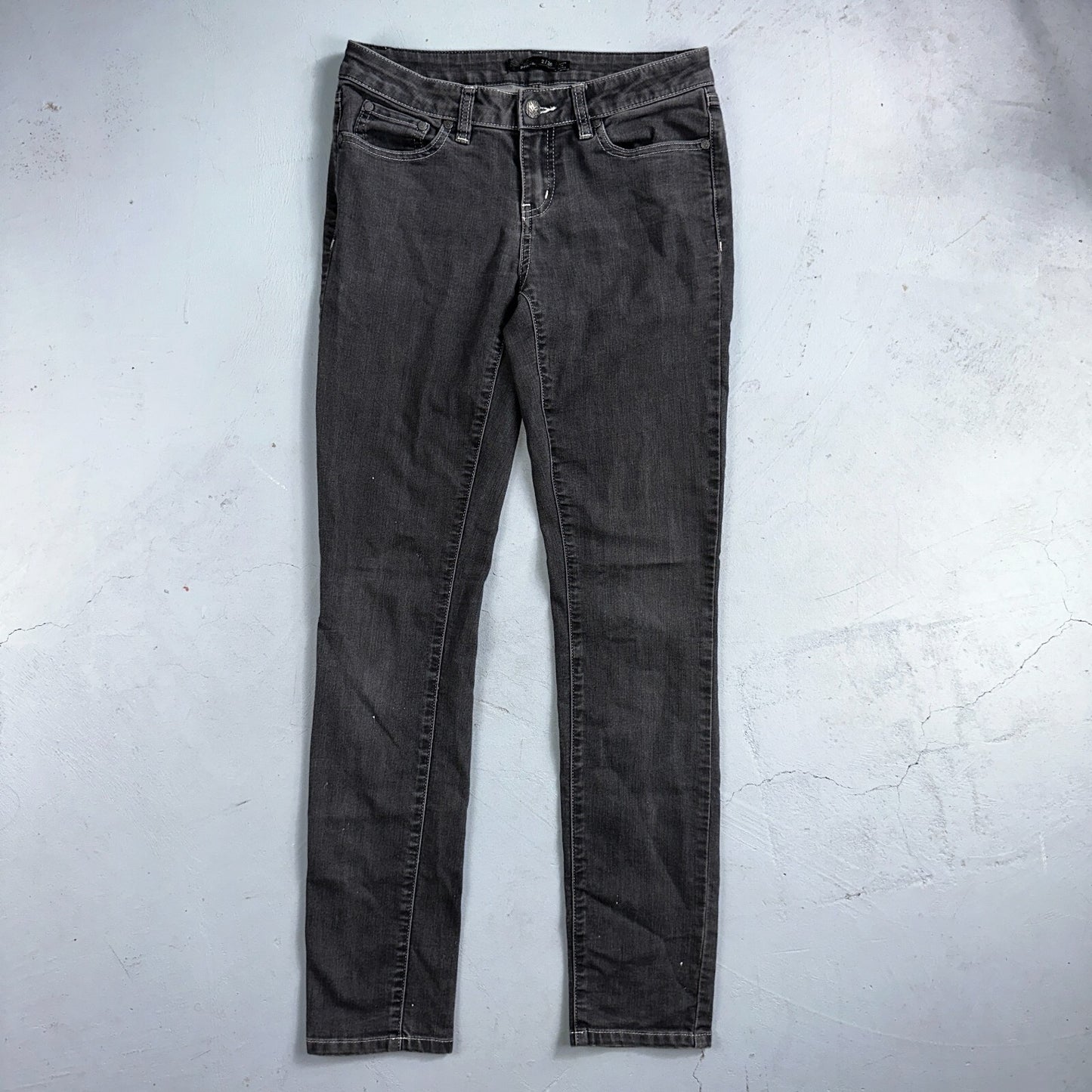 Prana Women's Size 2/26 Black Skinny Dark Wash Cotton Blend Stretch Denim Jeans