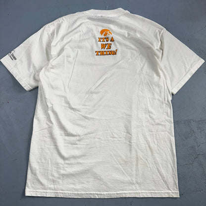 Iowa Hawkeyes Volleyball VTG T Shirt Camp White Graphic Sports Large Fun