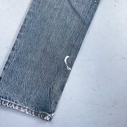 Levis 501 Vintage 90s USA XX Straight Leg Jeans 33x36 Light Wash Act 30x32