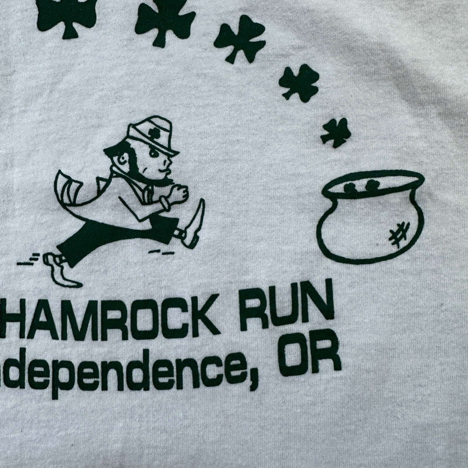 Independence Oregon Vintage T Shirt 80s Shamrock Run St Patricks Screen Stars