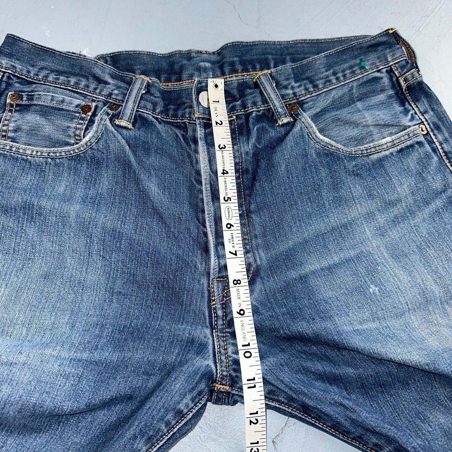 Levis 501 Y2K XX Straight Leg Jeans Blue VTG Med Wash 34x32 Act 32x30