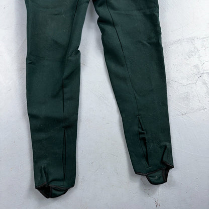 Vintage 1960s Othmar Schneider Sears Roebuck Green Ski Pants Sz S Snow 60s