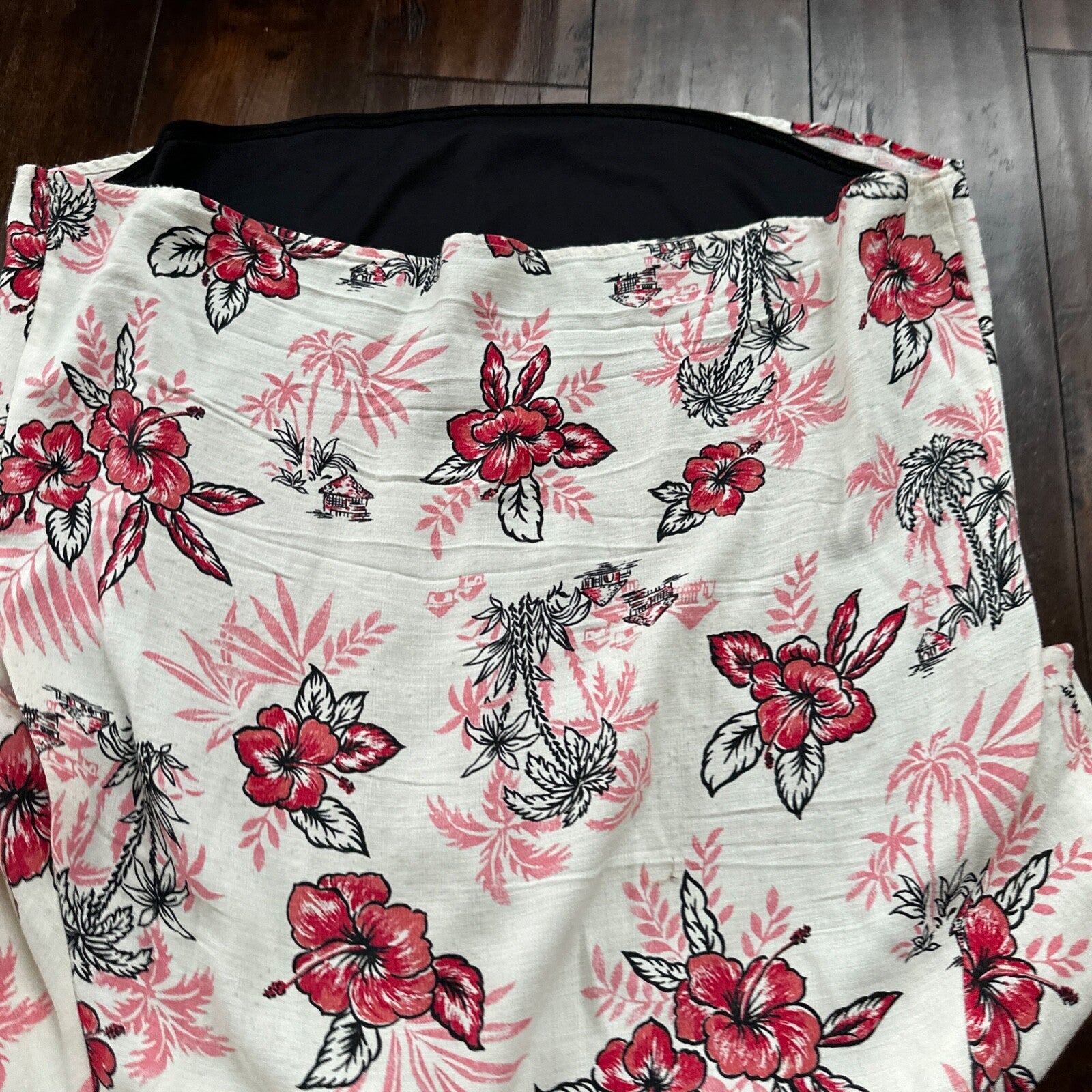 VTG Floral Shirt Womens L 90s New York Clothing Co Cottage Hawaiian 1990s