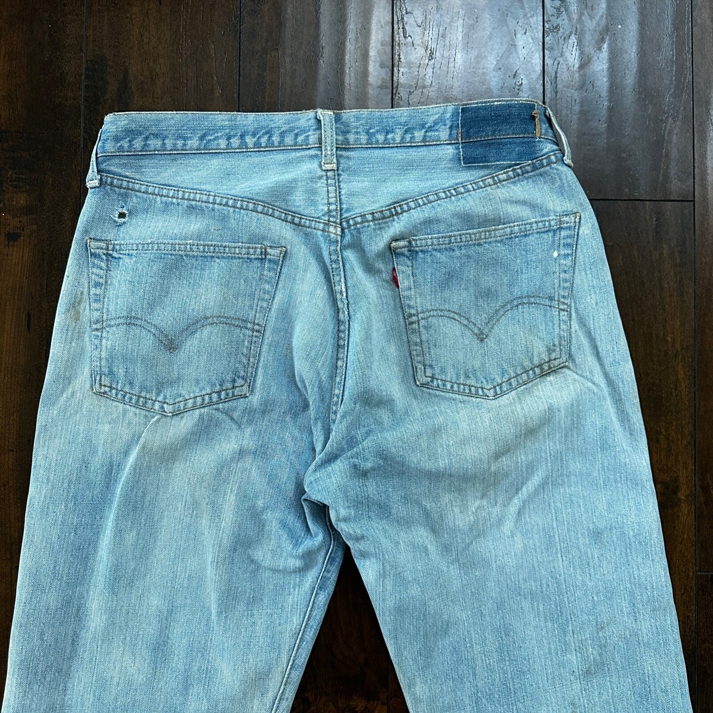 Vintage LEVIS 501XX Jeans Big E 1960s Denim Redline Selvedge 33x31 USA 60s 66