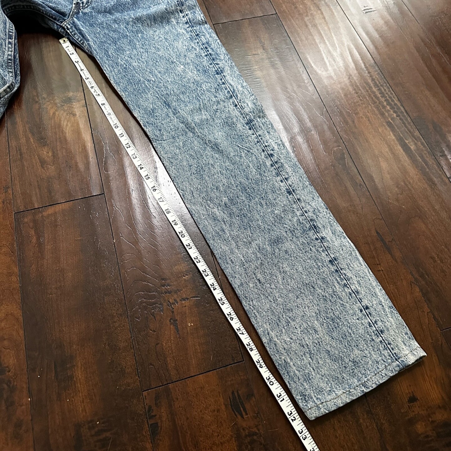 VTG 90s Levis 501 Button Fly 30x36 USA Tag Jeans Straight Acid Wash XX Act 27x32