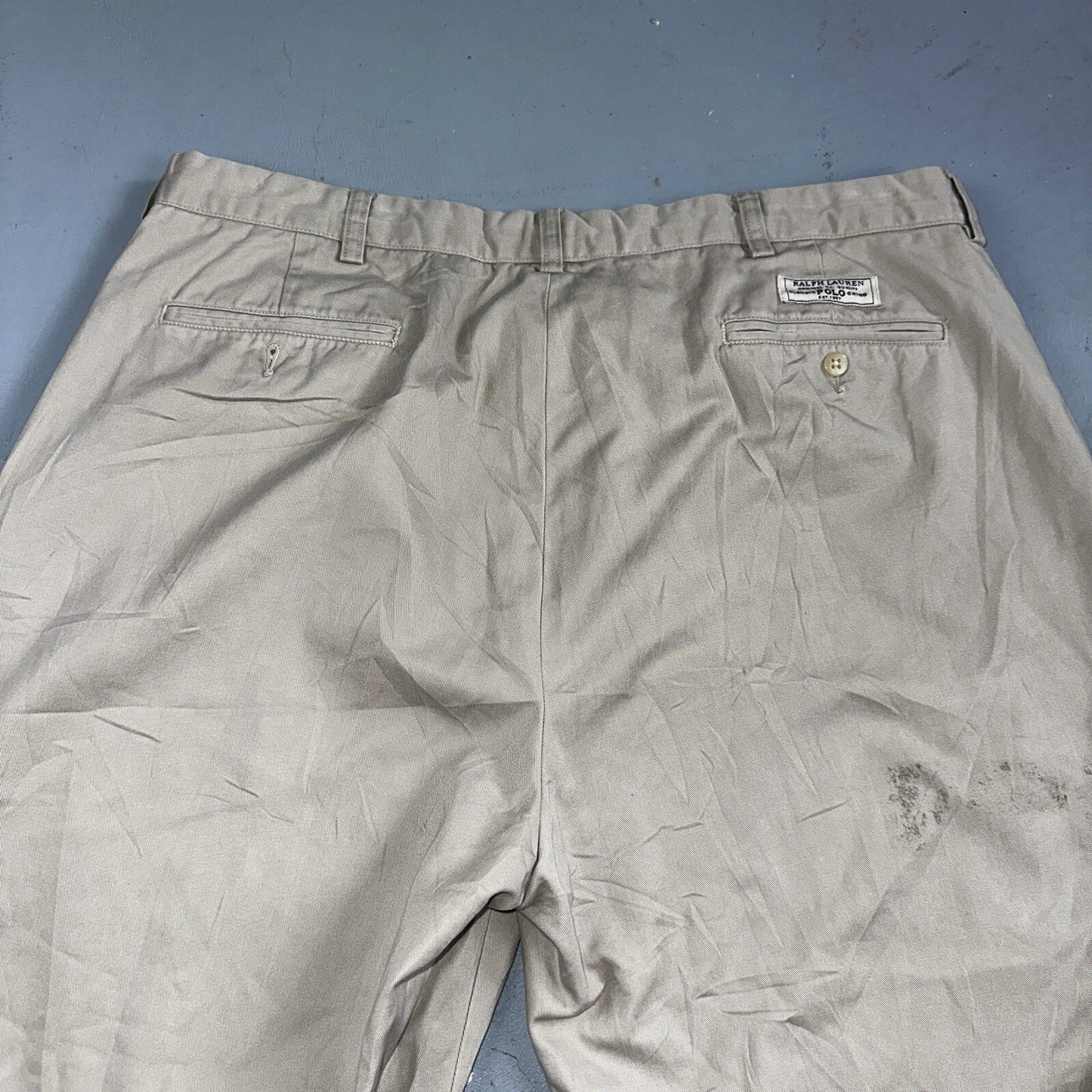 Polo Ralph Lauren Pants Mens 40x29 Brown Prospect Workwear Causal Preppy 38x25