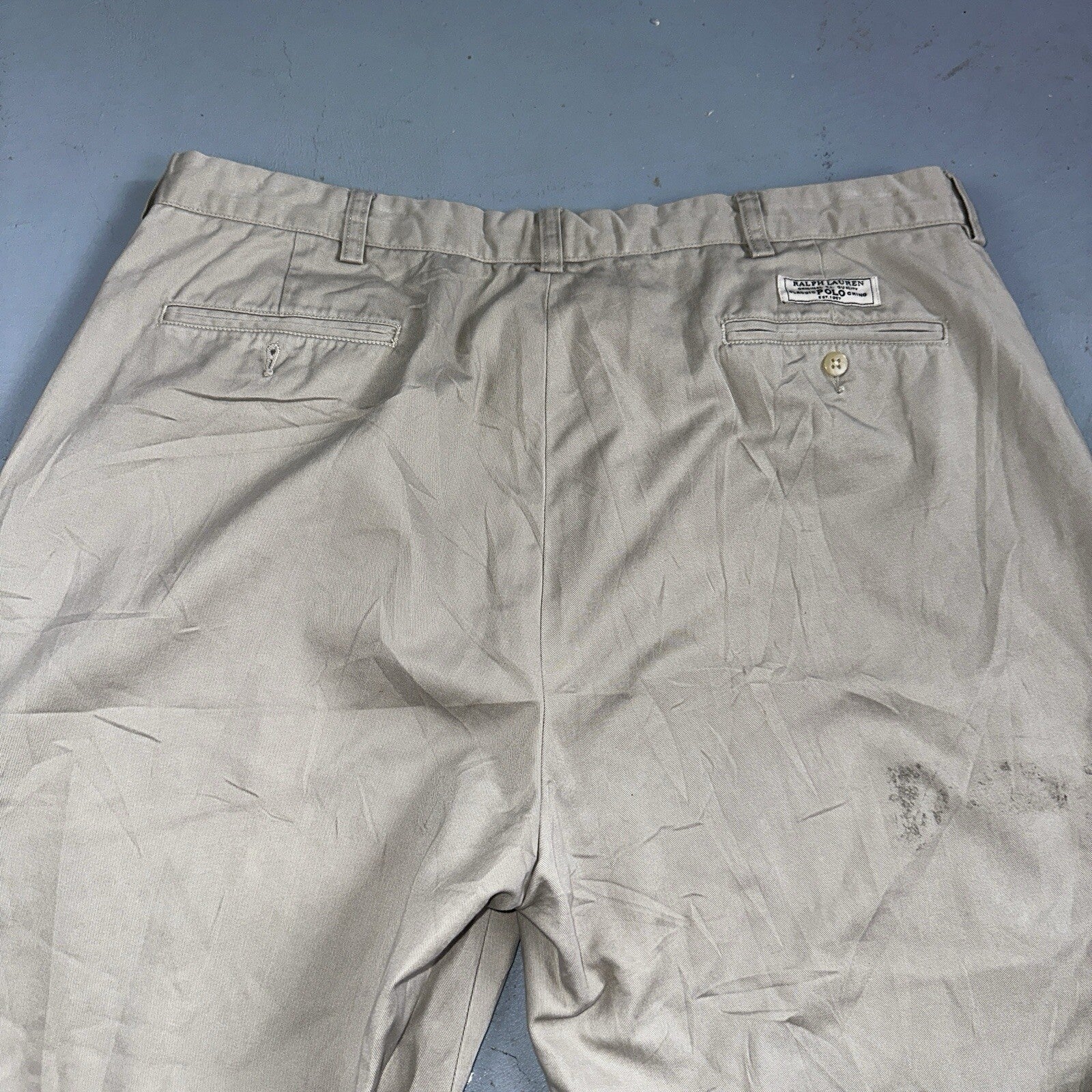 Polo Ralph Lauren Pants Mens 40x29 Brown Prospect Workwear Causal Preppy 38x25