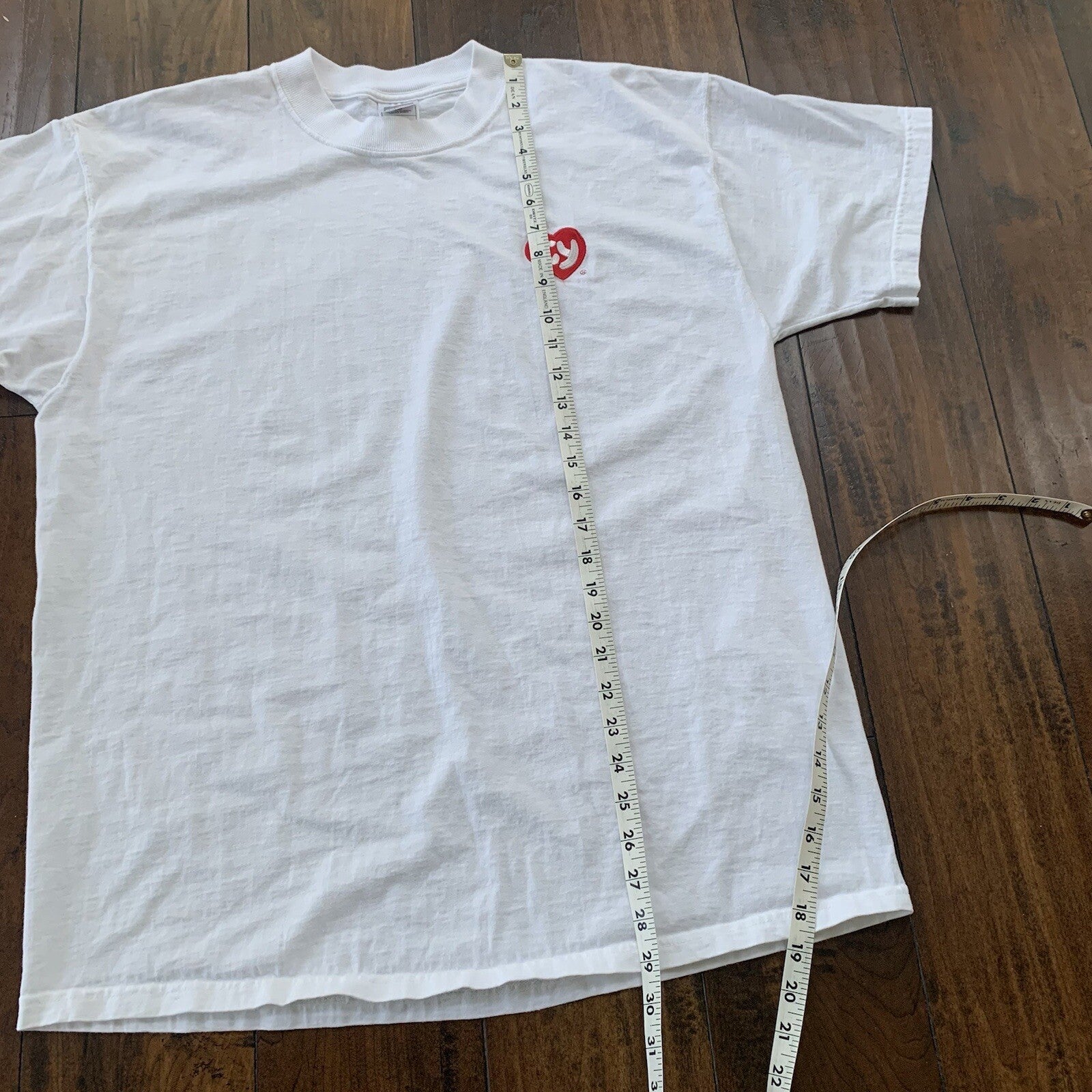 TY Beanie Baby Vintage White T Shirt 90s Employee Sample Rare 1st Gen Heart Cute