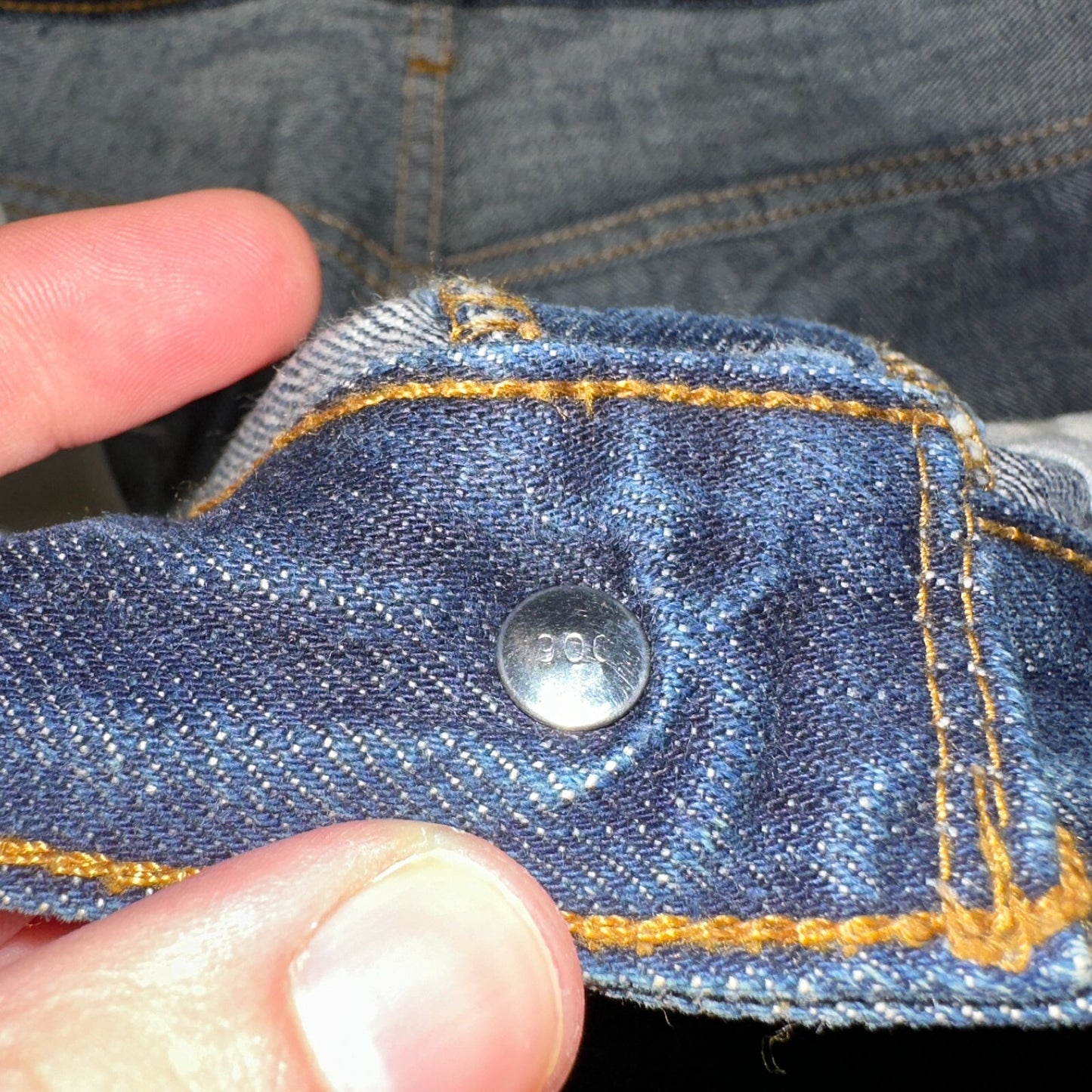 Levis 501 Vintage Y2K XX Straight Leg Jeans Blue Dark Wash 34x32 Act 35x31