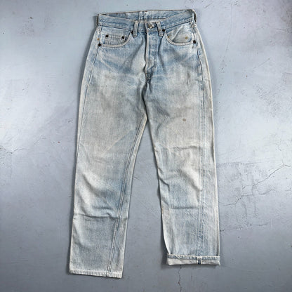 Levis 501 Vintage 80s Redline Selvedge USA XX Jeans Light Wash 1980s Act 29x30