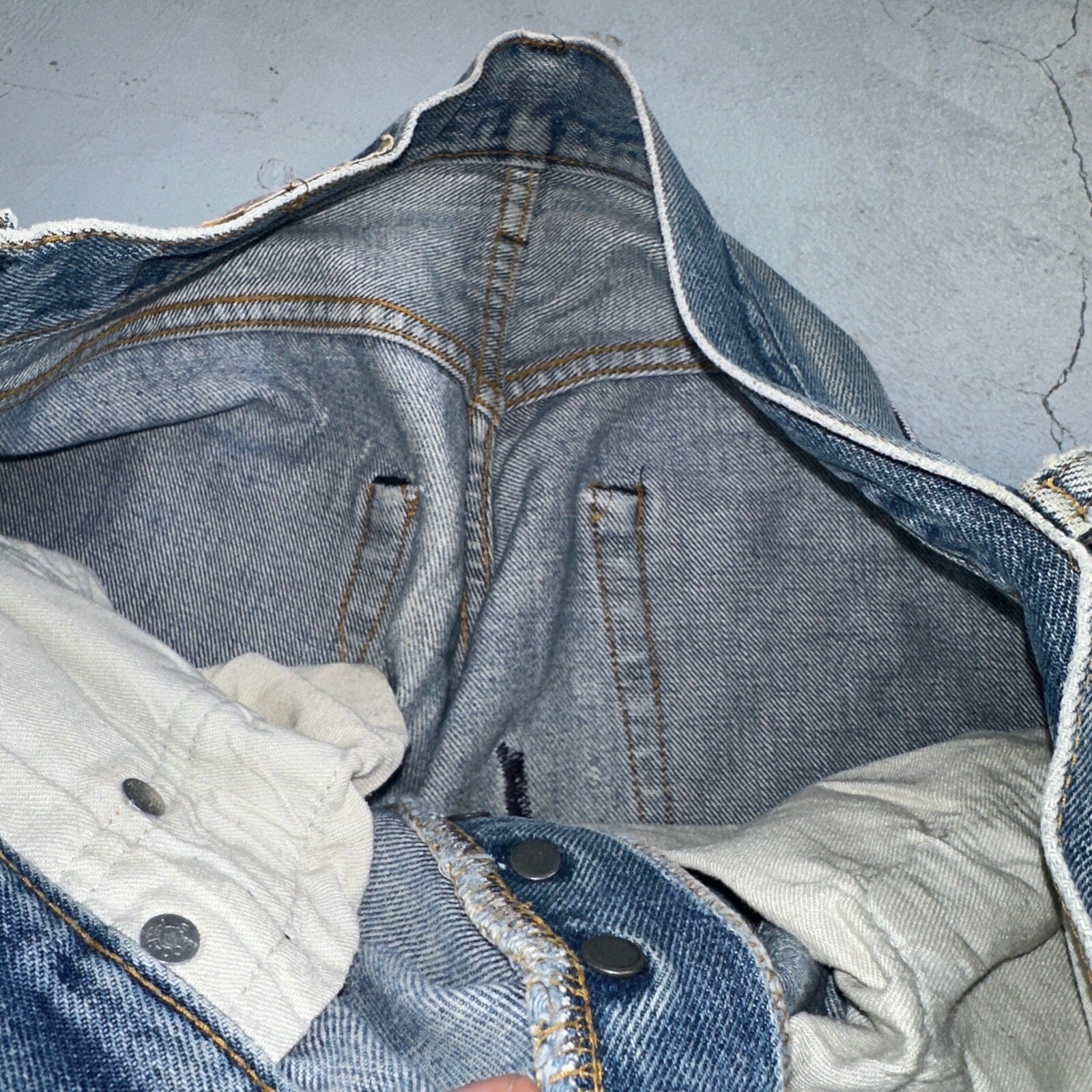 Levis 501 Vintage 80s Redline Selvedge USA XX Jeans Light Wash 34x36 Act 31x33