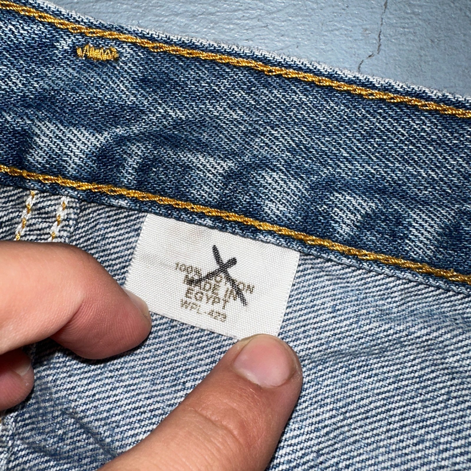 Levis 501 Vintage Y2K XX Straight Leg Jeans Blue Light Wash 35x34 Act 34x34