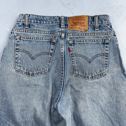 Levis 560 Vintage 90s Canada Red Tab Loose Fit Tapered Leg Blue Jeans 31x34