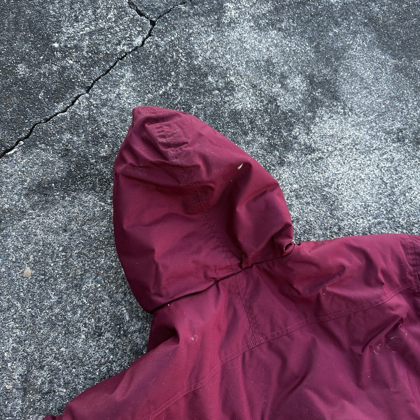 VTG 90s Nike Team Sports Logo Spellout Coat Jacket Parka Men’s M 1990s Red