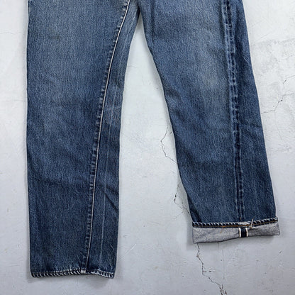 Levis 501 Vintage 80s Redline Selvedge USA XX Jeans Med Wash 32x32 Act 30x29