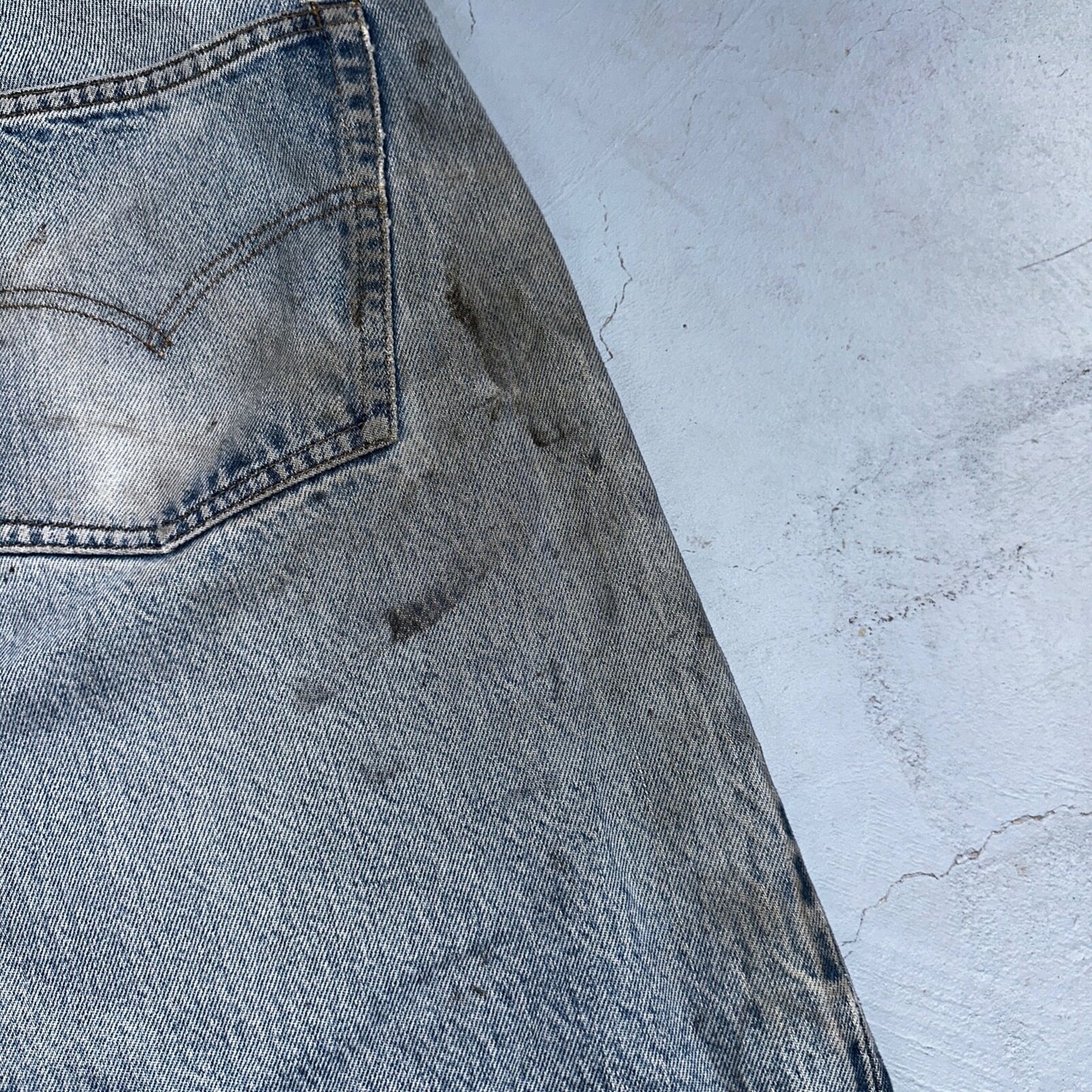 Levis 501 Vintage 80s Redline Selvedge USA XX Jeans Med Wash 34x30 Act 32x26