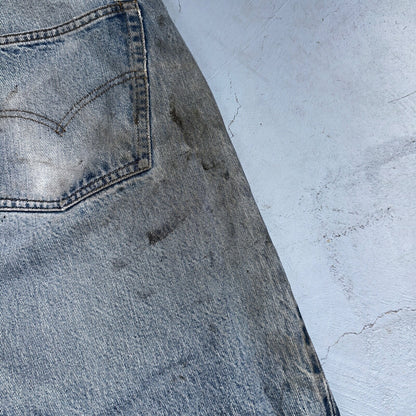 Levis 501 Vintage 80s Redline Selvedge USA XX Jeans Med Wash 34x30 Act 32x26