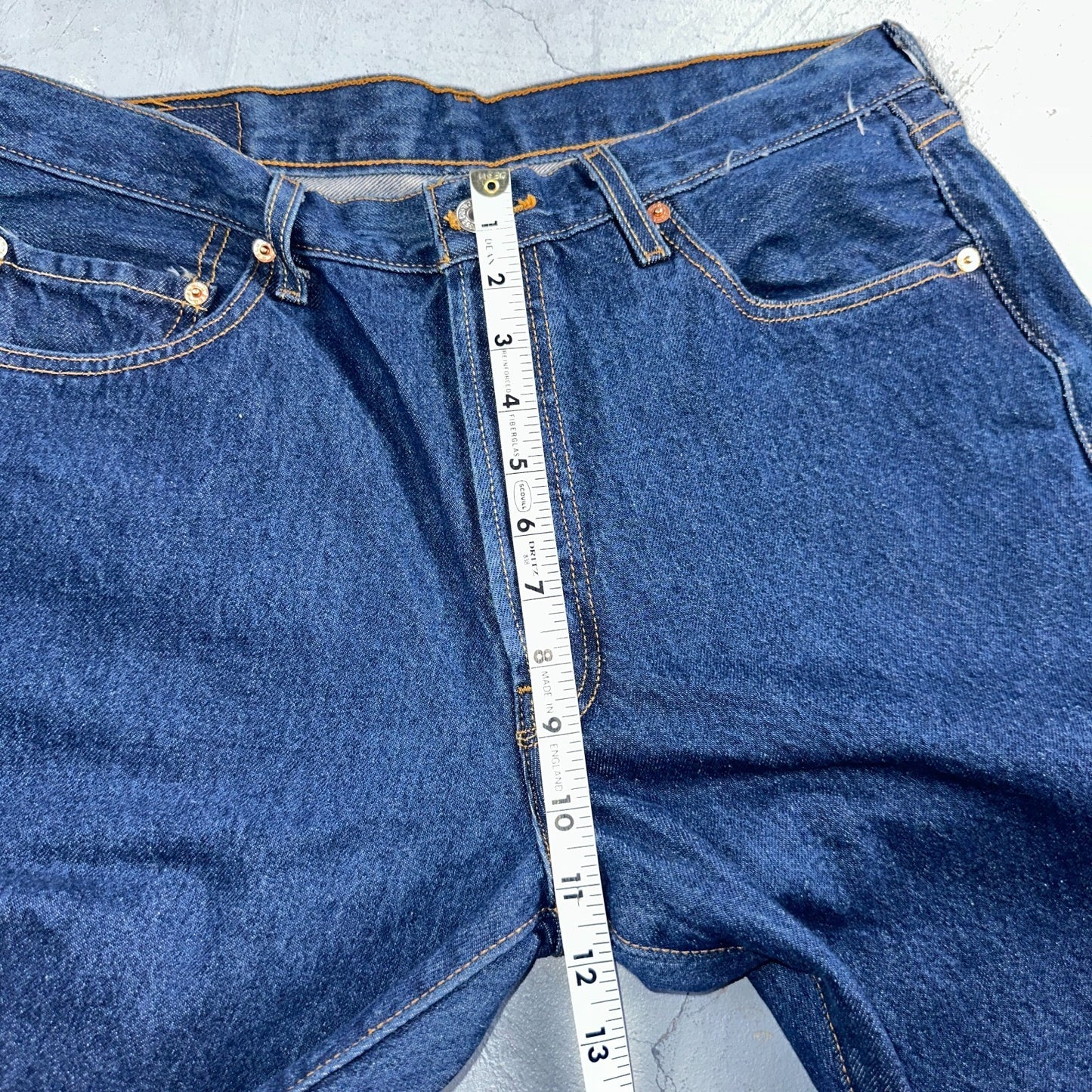 Levis 501 Vintage Y2K 90s XX Straight Leg Jeans Blue Dark Wash 36x33 Act 32x26