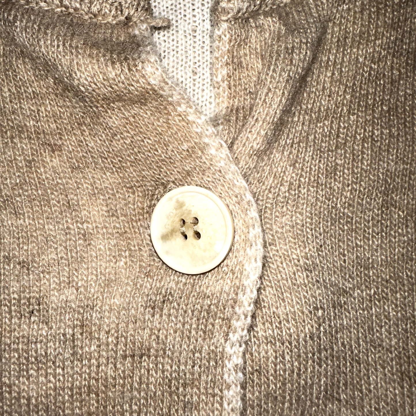 Note di Anita Cardigan Sweater Vest Wool Cashmere Blend Snap-Front One Size