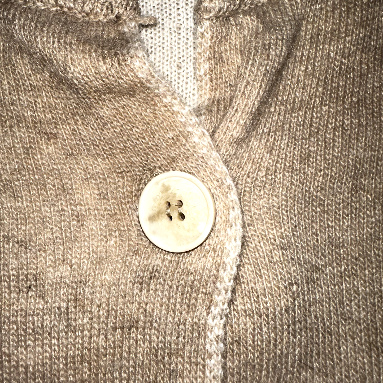 Note di Anita Cardigan Sweater Vest Wool Cashmere Blend Snap-Front One Size