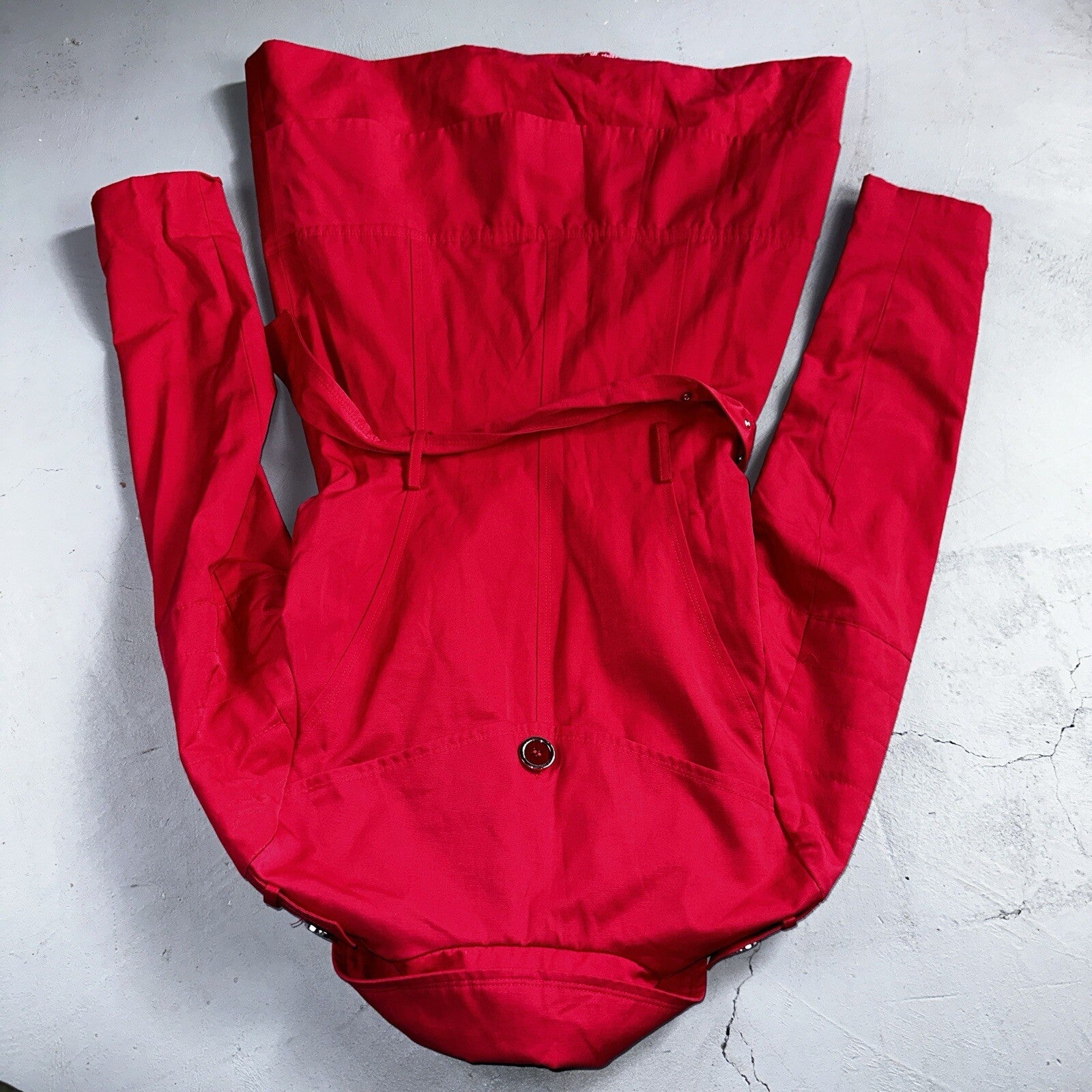 GUESS Pink Belted Peacoat Wmn Sz XS VTG Button Detail Zipper Trench Cute