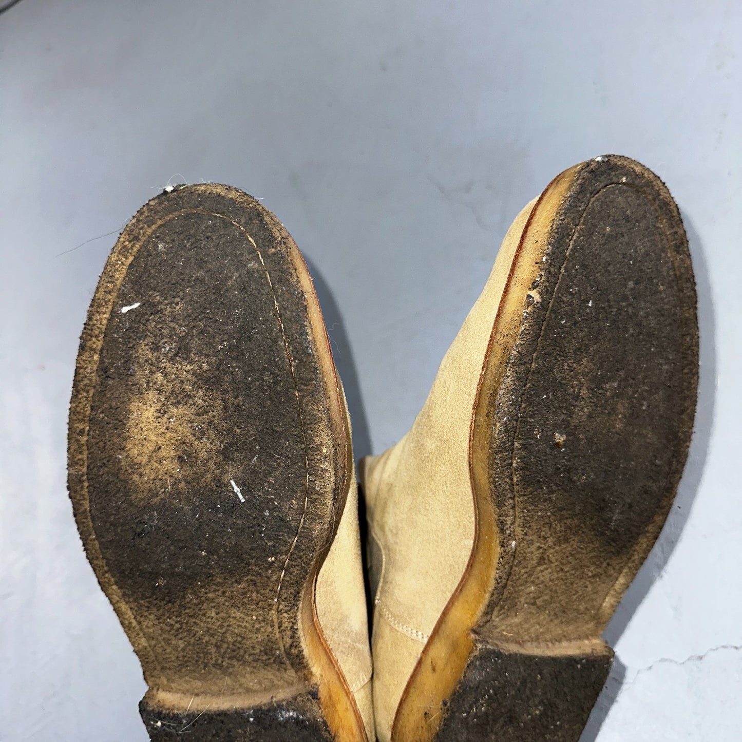 Common Projects Beige Suede Chelsea Workboots Size 39 Mens Tan Authentic