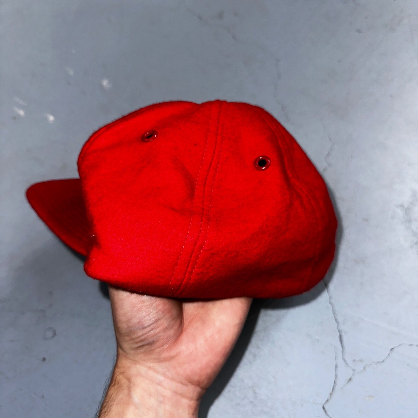 Caveman Camper Oregon VTG Hat Cap Snapback Grant Pass Very Rare Wool 1960s 60s