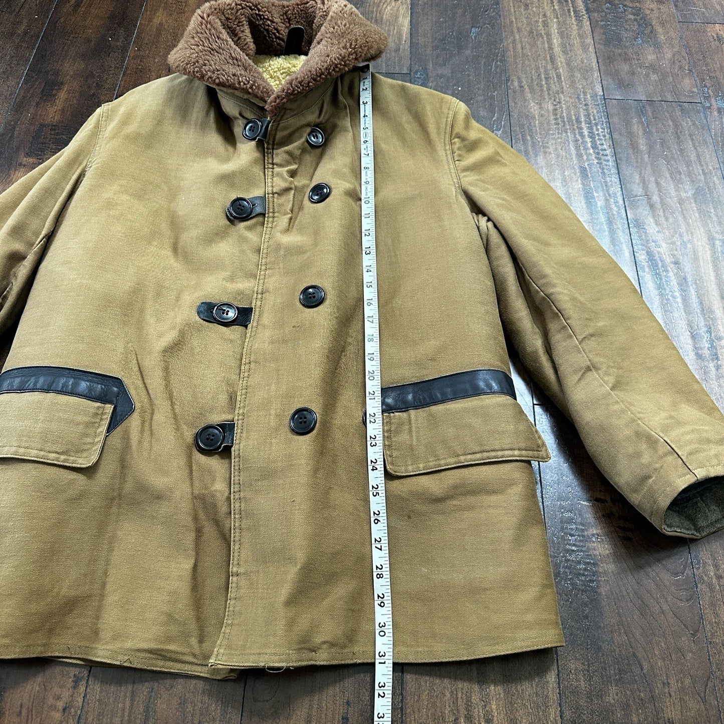 VTG 1930s 1940s USMC Deck Jacket 42 USN US Military 30s 40s Transport Mackinaw