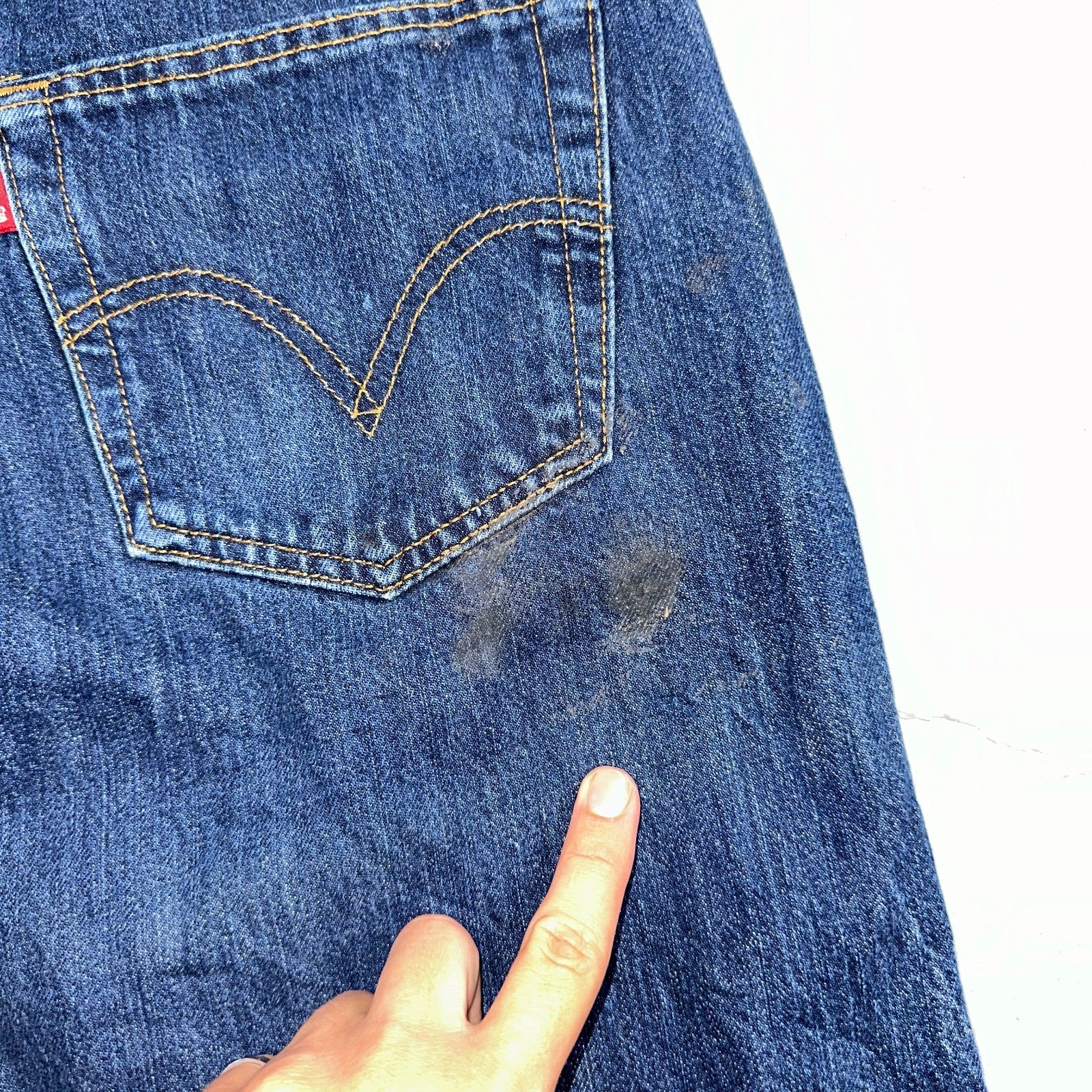 Levis 501 Vintage Y2K XX Straight Leg Jeans Blue Med Wash 34x32 Act 33x29