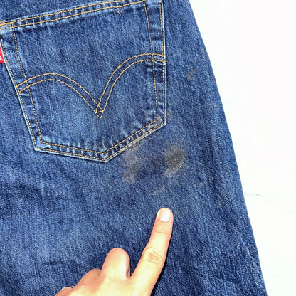 Levis 501 Vintage Y2K XX Straight Leg Jeans Blue Med Wash 34x32 Act 33x29