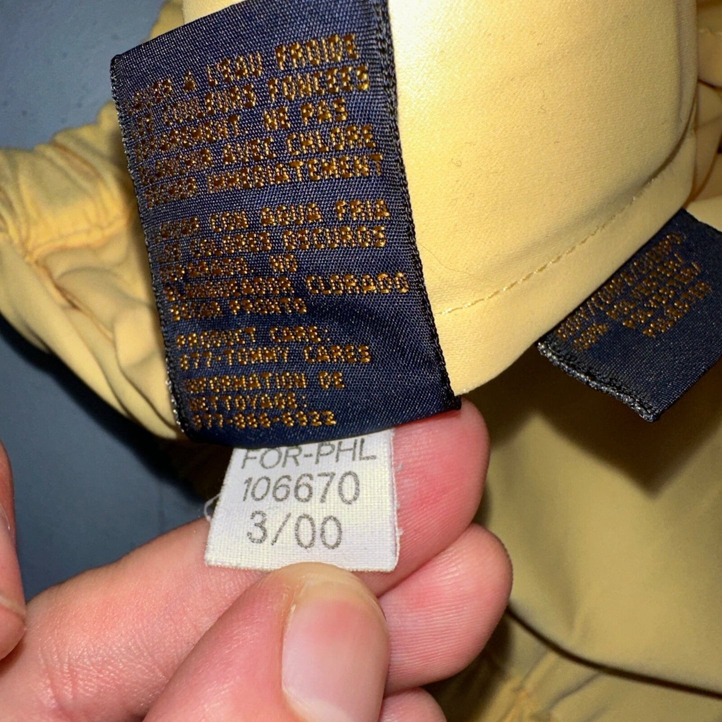 Tommy Hilfiger Golf Yellow Windbreaker Polyester Quarter Zip Pullover Small