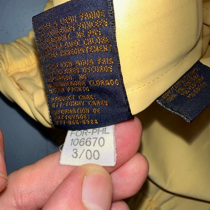 Tommy Hilfiger Golf Yellow Windbreaker Polyester Quarter Zip Pullover Small