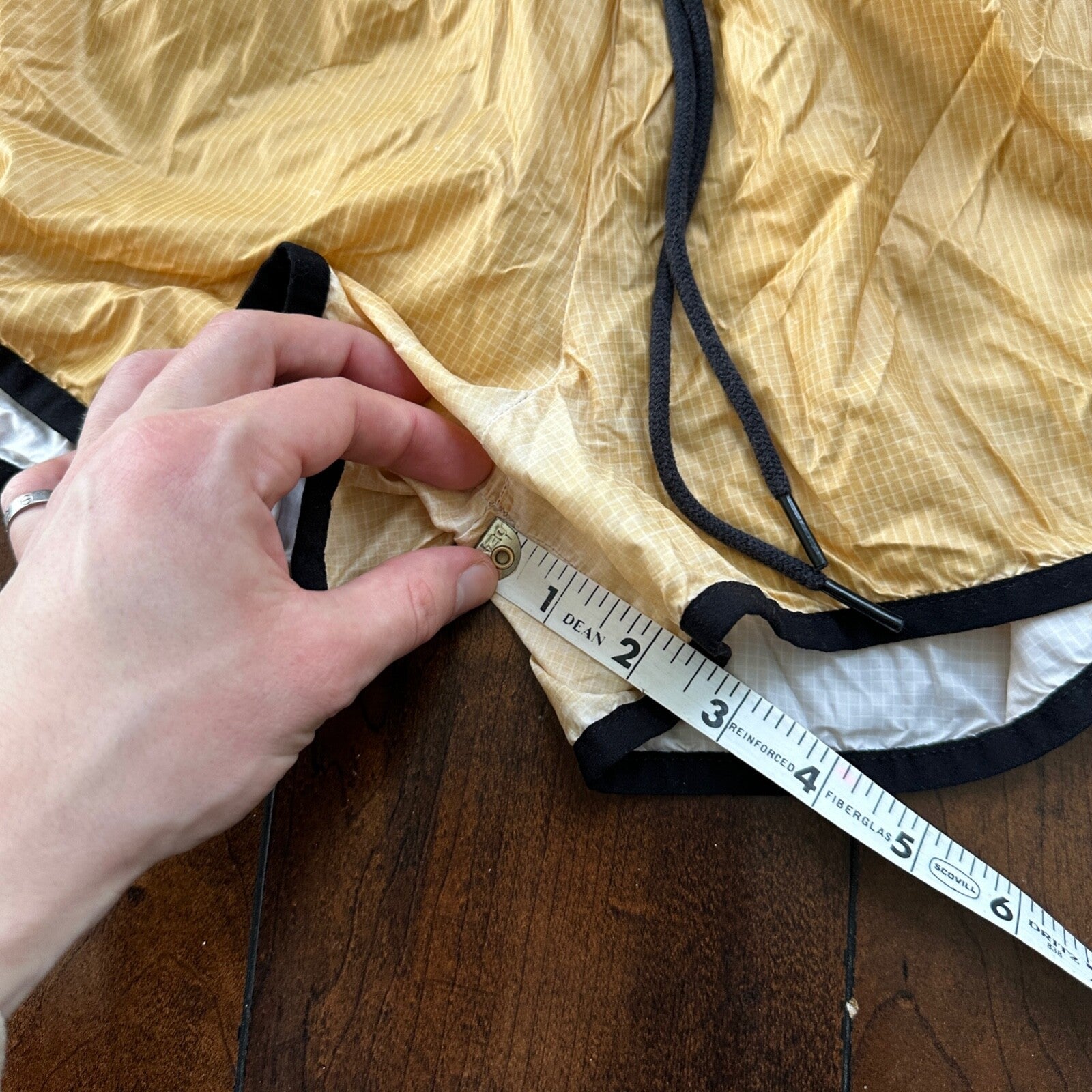 Women's Puma Workout Running Athletic Shorts Yellow Gold Black XS