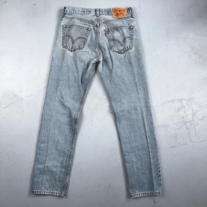 Levis 501 Vintage Y2K XX Straight Leg Jeans 33x36 Light Wash 2000s Act 31x32