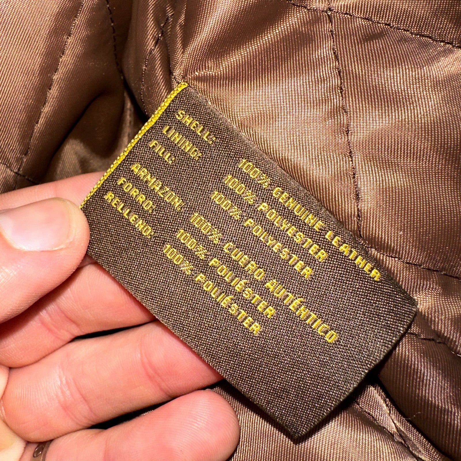 Vintage 90s Suede Leather Brown Bomber Jacket XL Retro Aviator Landing Leather