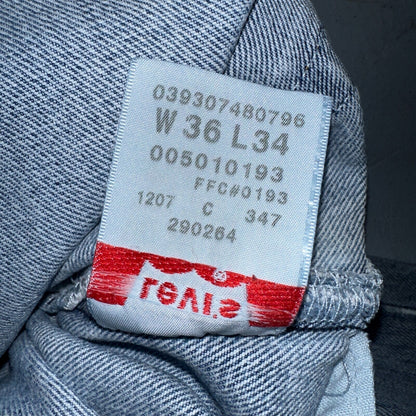 Levis 501 Vintage Y2K XX Straight Leg Jeans Blue Light Wash 36x34 Act 35x32