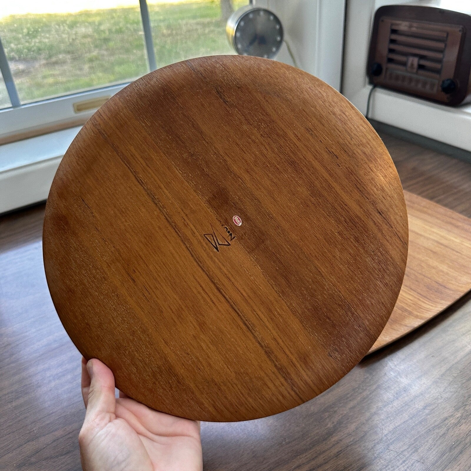 Shigemichi Aomine Teak Tray Plate Japan MCM Eames Nelson Round And Square Lot 2