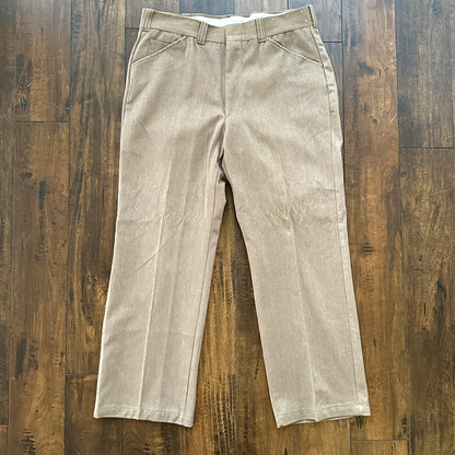 Mens 1950s 1960s Sears Pleated Dress Slacks 35x30 50s 60s Vtg Pants Fleck