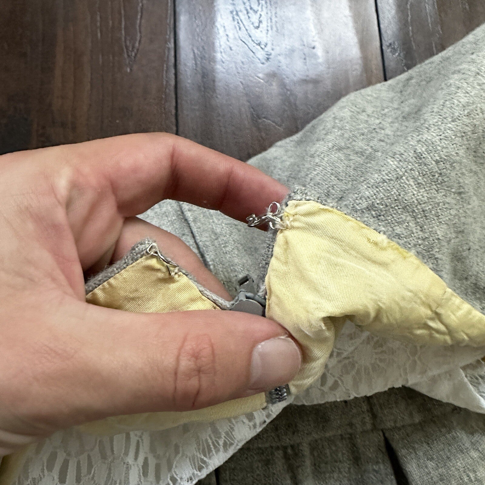 VTG USA Rockabilly Womens Dress Skirt 60s 50s Wedding Wool Floral Alice Lace